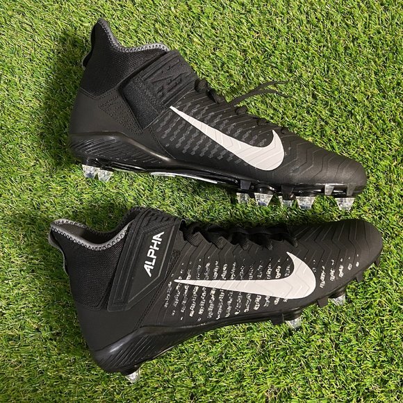 Nike Alpha Menace Pro 2 Football Cleats Black White Men\'s Size 14 CK4277-001 NEW